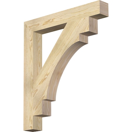 Merced Block Rough Sawn Bracket, Douglas Fir, 4W X 30D X 34H